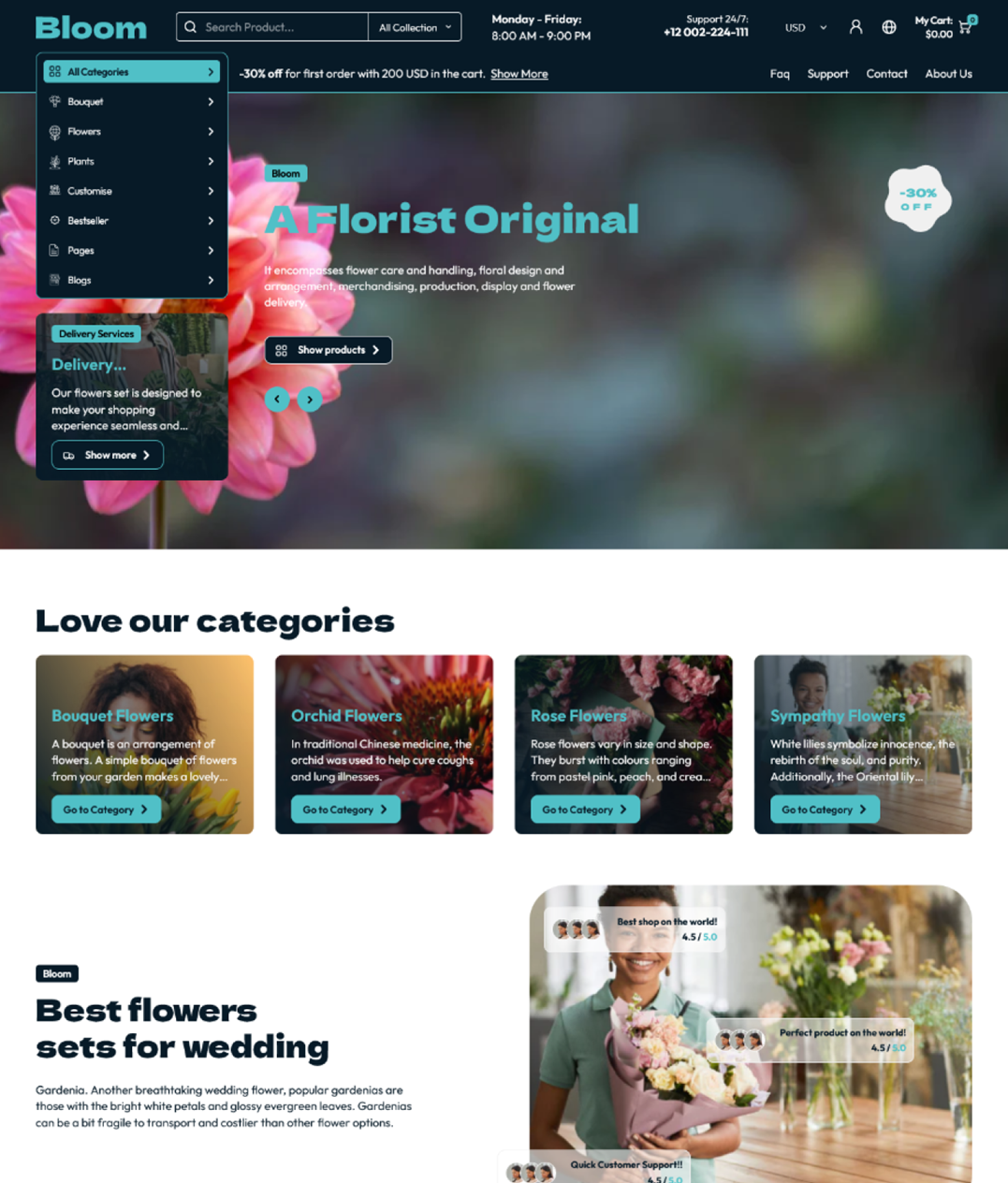 Bloom – Fleurs  (S)  - (EC)
