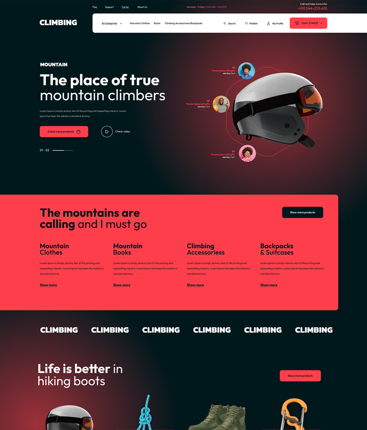 Climbing – Escalade  (S)  - (EC)