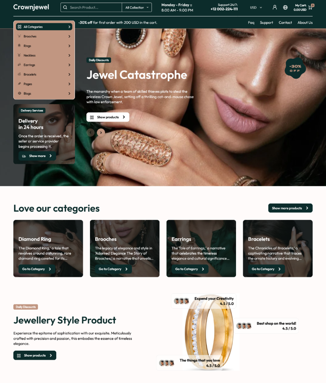 Crown jewel – bijoux  (S)  - (EC)