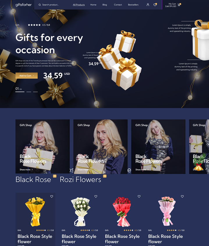 Gifts For Her – Cadeaux  (S) – (WP)  - (O)  - (EC)  - (MA)