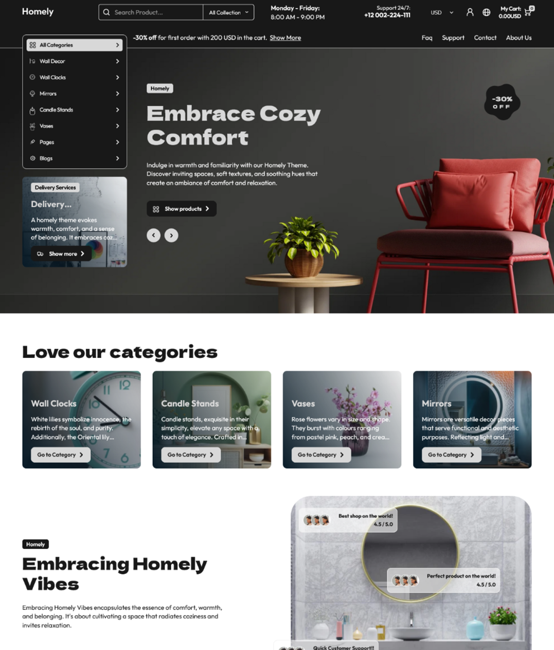 Homely – Accessoires maison  (S)  - (EC)