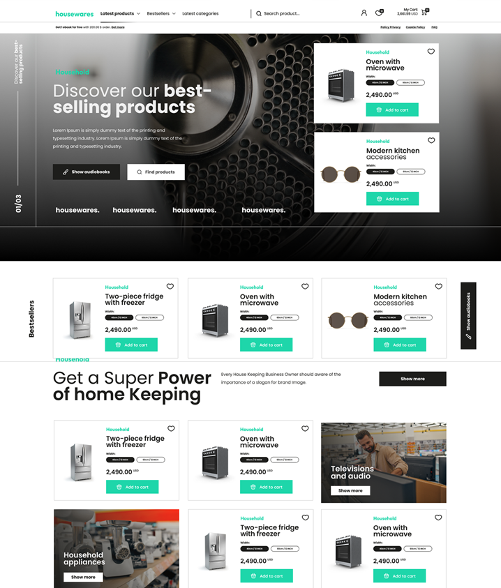 House Wares – Electroménagers  (S) – (WP)  - (O)  - (EC)  - (MA)