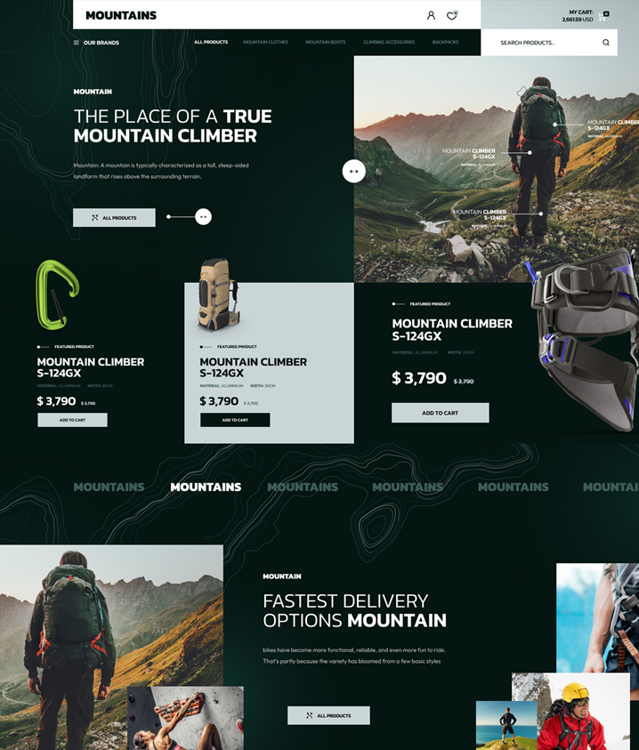 Mountains  - Montagne (S) – (WP)  - (O)  - (EC)  - (MA)