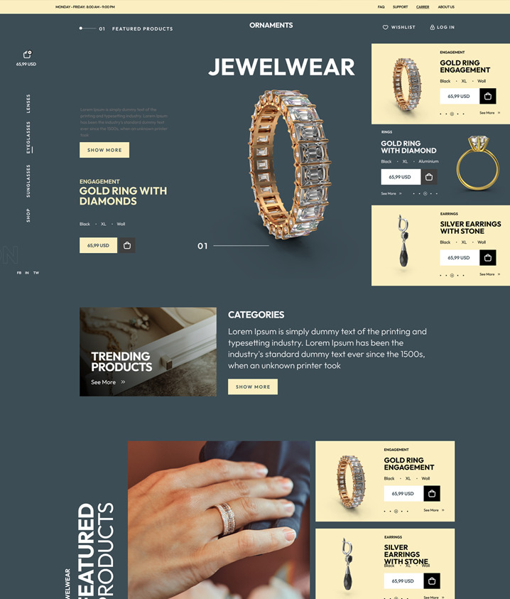 Ornaments – Bijoux  (S)  - (EC)
