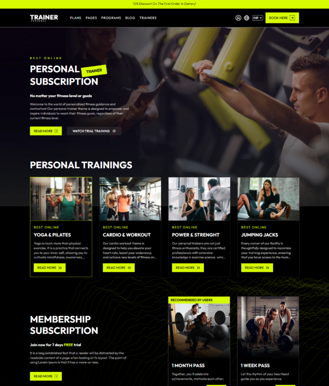 Personal trainer - Gym
