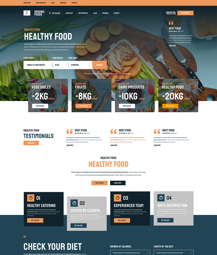 Organic food – Nouriture saine (S) – (WP)