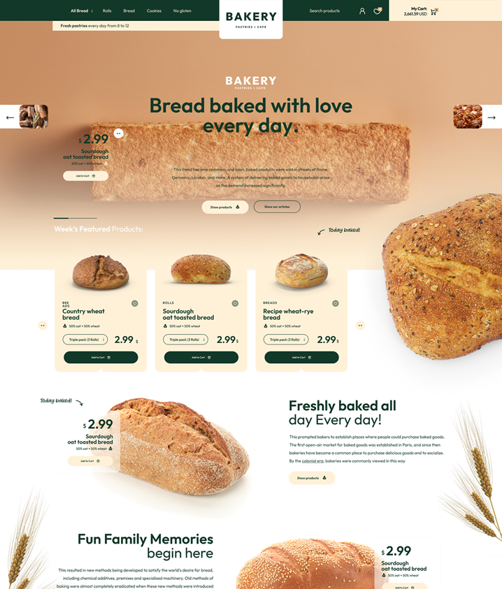 Bakery – Boulangerie – Pâtisserie  (S)  - (EC)