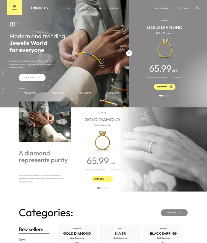 Trinkets – Bijoux  (S) – (WP)  - (O)  - (EC)  - (MA)