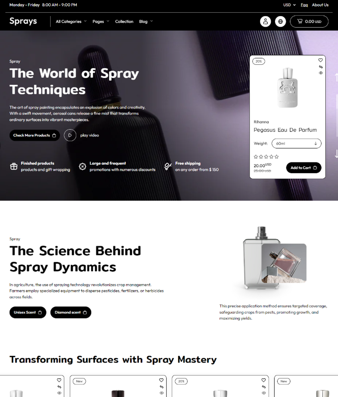 Sprays – Parfums  (S)  - (EC)