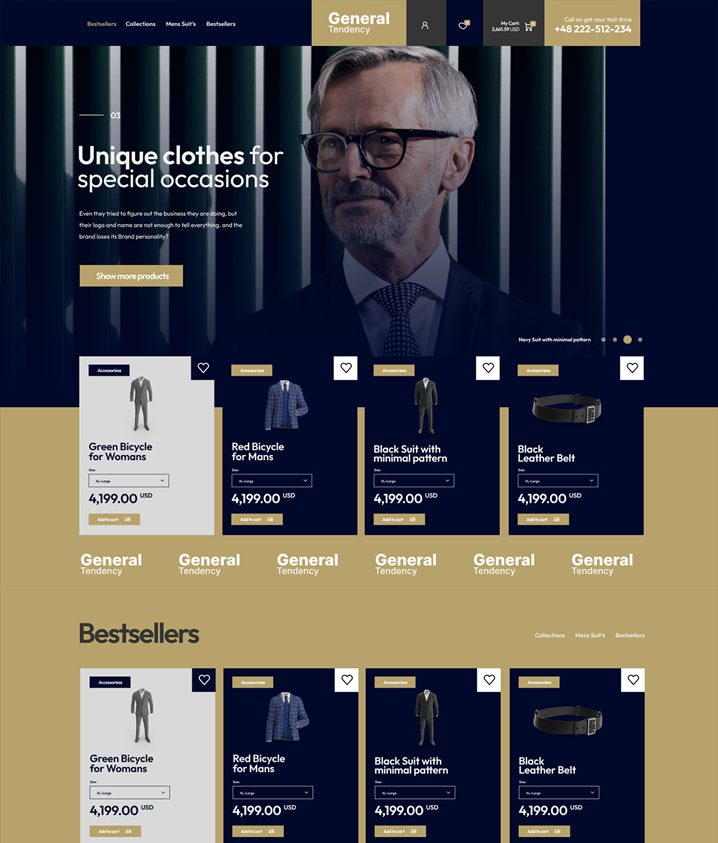 General Tendency – Vêtements homme  (S)  - (EC)